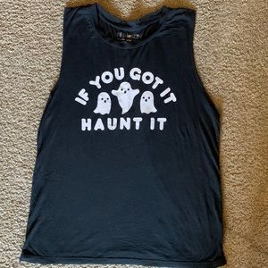 Fifth sun black tank top